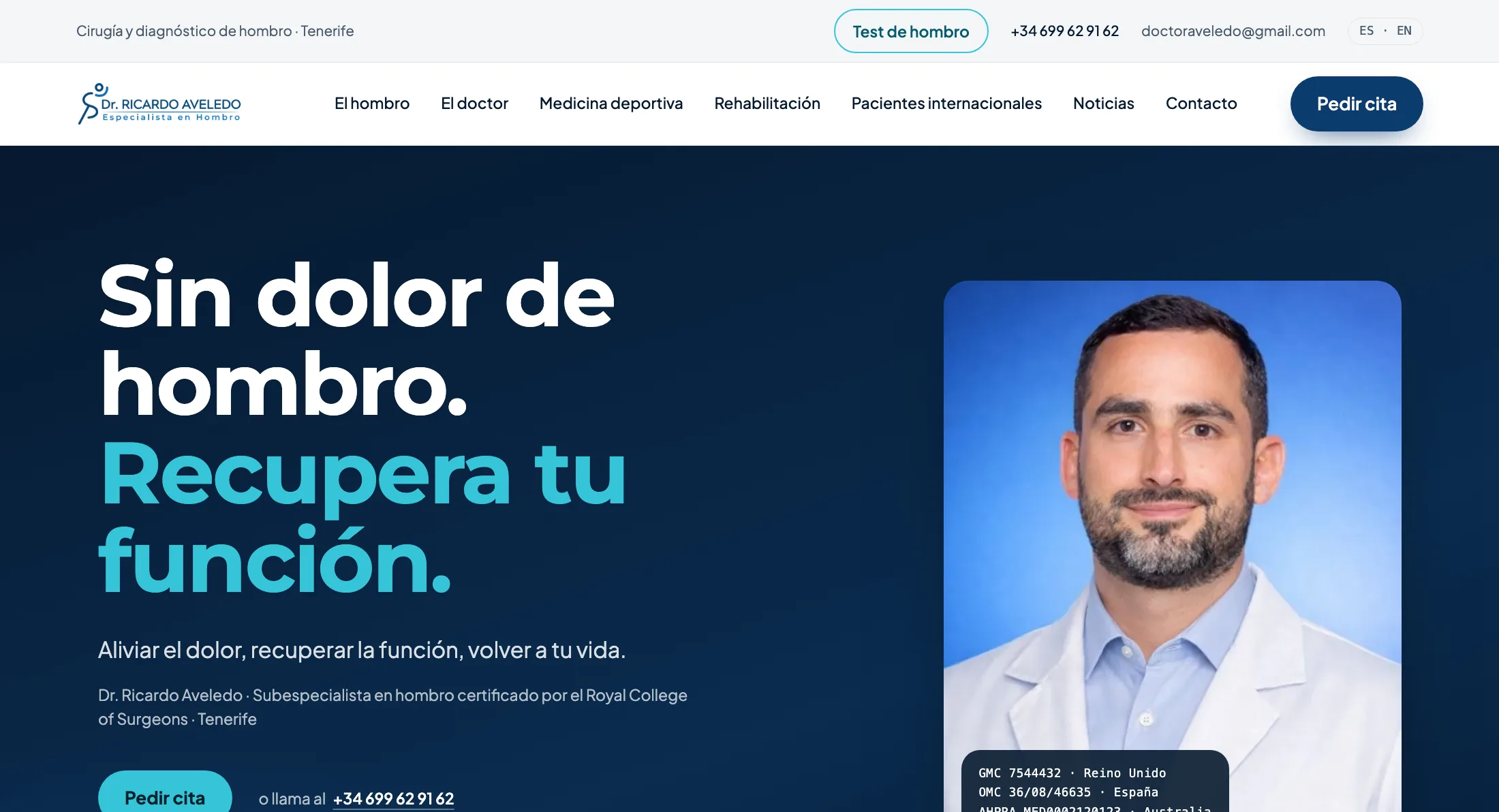 Web de Dr. Ricardo Aveledo